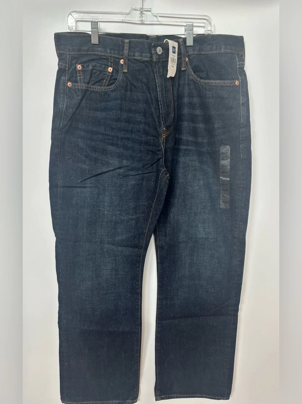Vintage Gap 1969 Mens Relaxed Fit Jeans 34x32 Dark Blue Wash Denim